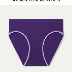 Bombas Women's Ribbed Seamless Brief - M (Concord)